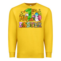 Lemon Easter Day My first Easter with eggs and rabbits Premium Sweatshirt - OliviaCreatesArt