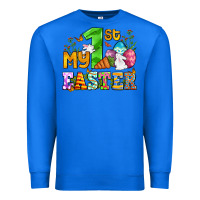 True Royal Easter Day My first Easter with eggs and rabbits Premium Sweatshirt - OliviaCreatesArt