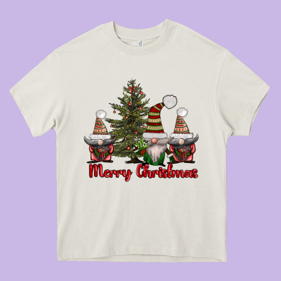 Merry Christmas With Gnomes Heavy Core Tee Designed By Adodesignshop