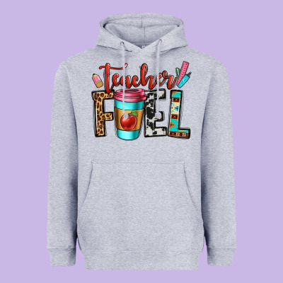 Teacher Fuel Heavyweight Hoodie Designed By Oliviacreatesart
