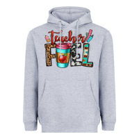 Heather Grey teacher fuel Heavyweight Hoodie - OliviaCreatesArt