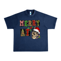 Navy Merry af skeleton messy bun Urban Heavy Tee - NancyCooperArtShop