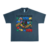 Midnight Navy i would not change you autism Urban Heavy Tee - JahusDesignShop