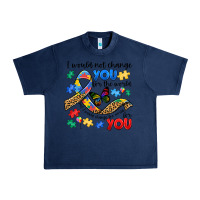 Navy i would not change you autism Urban Heavy Tee - JahusDesignShop