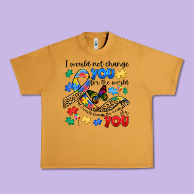 I Would Not Change You Autism Urban Heavy Tee Designed By Jahusdesignshop