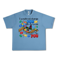 Pebble Blue i would not change you autism Urban Heavy Tee - JahusDesignShop
