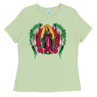 Matcha mexican flag wings our lady of guadalupe Ladies Tee - Artiststas