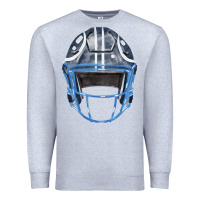 Heather Grey football helmet fa element 1 Premium Sweatshirt - FaDigitalArtStudio