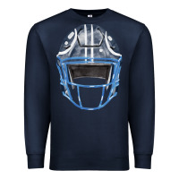 Navy football helmet fa element 1 Premium Sweatshirt - FaDigitalArtStudio