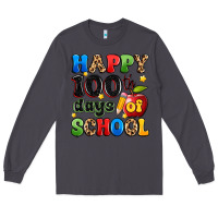 Smoke happy 100 th days of school Long Sleeve Tee - Artiststas