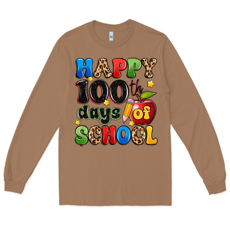 Happy 100 Th Days Of School Long Sleeve Tee by Artiststas | Teevron