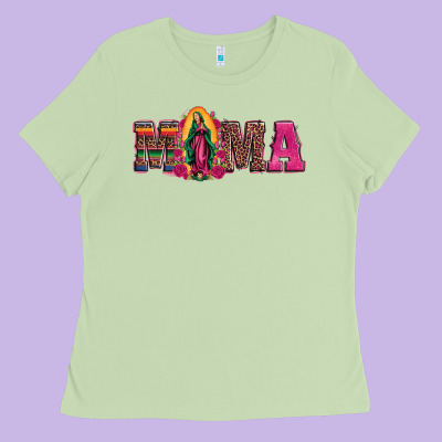 Mama Our Lady Of Guadalupe Ladies Tee Designed By Artiststas