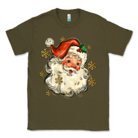 Army Green Christmas Santa Classic Tee - MaliasSmallBusiness