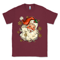 Burgundy Christmas Santa Classic Tee - MaliasSmallBusiness