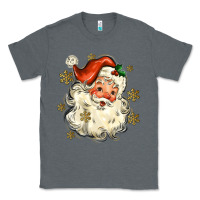 Charcoal Heather Christmas Santa Classic Tee - MaliasSmallBusiness