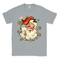 Heather Grey Christmas Santa Classic Tee - MaliasSmallBusiness