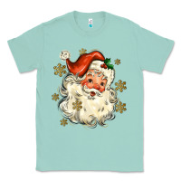 Seafoam Christmas Santa Classic Tee - MaliasSmallBusiness