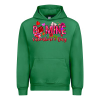 Emerald Be Mine Valentines Day Urban Hoodie - CowhideDigitalArt