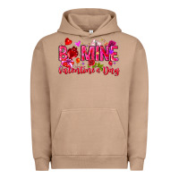 Pigment Burro Be Mine Valentines Day Urban Hoodie - CowhideDigitalArt