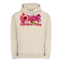 Pigment French Oak Be Mine Valentines Day Urban Hoodie - CowhideDigitalArt