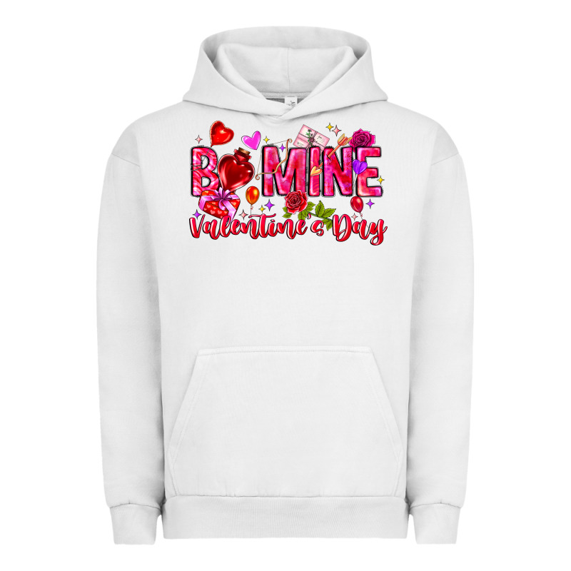 Be Mine Valentines Day Urban Hoodie by CowhideDigitalArt | Teevron
