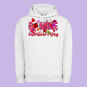 Be Mine Valentines Day Urban Hoodie Designed By Cowhidedigitalart