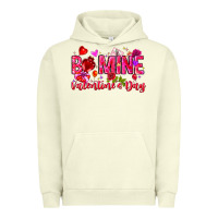 Pigment Pistachio Be Mine Valentines Day Urban Hoodie - CowhideDigitalArt