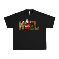 Black Noel Santa Urban Heavy Tee - NancyCooperArtShop