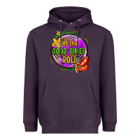 Plum let the good times roll olivia Heavyweight Hoodie - OliviaCreatesArt