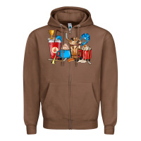 Chestnut Hockey coffee cups Zipper Hoodie - HowdyJamesFarm