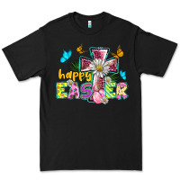 Black happy easter cross Premium Tee - BarkalooDesign