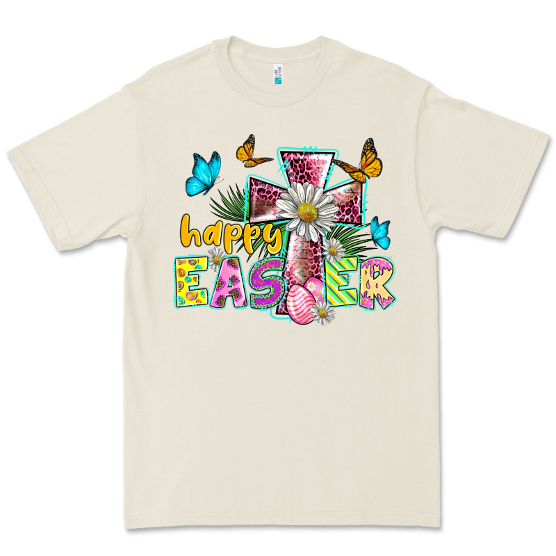 Happy Easter Cross Premium Tee by BarkalooDesign | Teevron