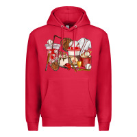 Cardinal Baseball coffee cups Premium Hoodie - HowdyJamesFarm