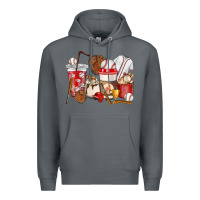 Rock Baseball coffee cups Premium Hoodie - HowdyJamesFarm