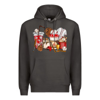 Smoke Baseball coffee cups Premium Hoodie - HowdyJamesFarm