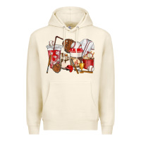 Tofu Baseball coffee cups Premium Hoodie - HowdyJamesFarm