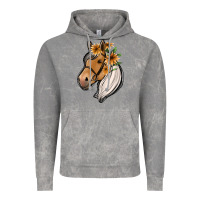 Cloud Rock floral horse Vintage Hoodie - Jasminsmagicworld