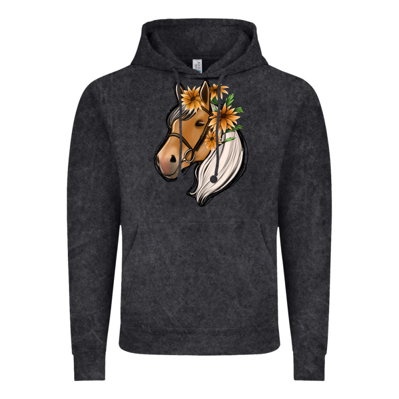 Floral Horse Vintage Hoodie by Jasminsmagicworld | Teevron