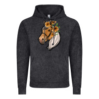 Vintage Black floral horse Vintage Hoodie - Jasminsmagicworld