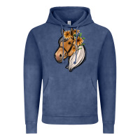 Vintage Denim floral horse Vintage Hoodie - Jasminsmagicworld