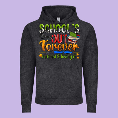 Schools Out Forever Vintage Hoodie Designed By Nancycooperartshop