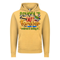 Vintage Mustard schools out forever Vintage Hoodie - NancyCooperArtShop