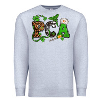 Heather Grey St. Patrick's Day PCA Premium Sweatshirt - OliviaCreatesArt
