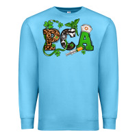 Ocean Blue St. Patrick's Day PCA Premium Sweatshirt - OliviaCreatesArt