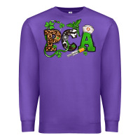 Purple St. Patrick's Day PCA Premium Sweatshirt - OliviaCreatesArt