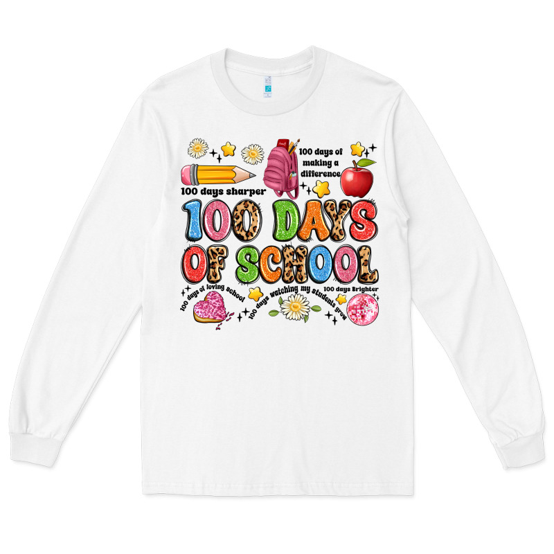 100 Days Of School Long Sleeve Tee by Artiststas | Teevron