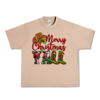 Burro Merry Christmas Y'all Cowboy Urban Heavy Tee - MaliasSmallBusiness