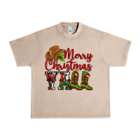 French Oak Merry Christmas Y'all Cowboy Urban Heavy Tee - MaliasSmallBusiness