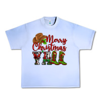 Grape Ice Merry Christmas Y'all Cowboy Urban Heavy Tee - MaliasSmallBusiness