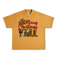 Peanut Butter Merry Christmas Y'all Cowboy Urban Heavy Tee - MaliasSmallBusiness